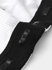 Hombres Cazadora deportiva con estampado geométrico con cremallera - Multicolor - Ver 3