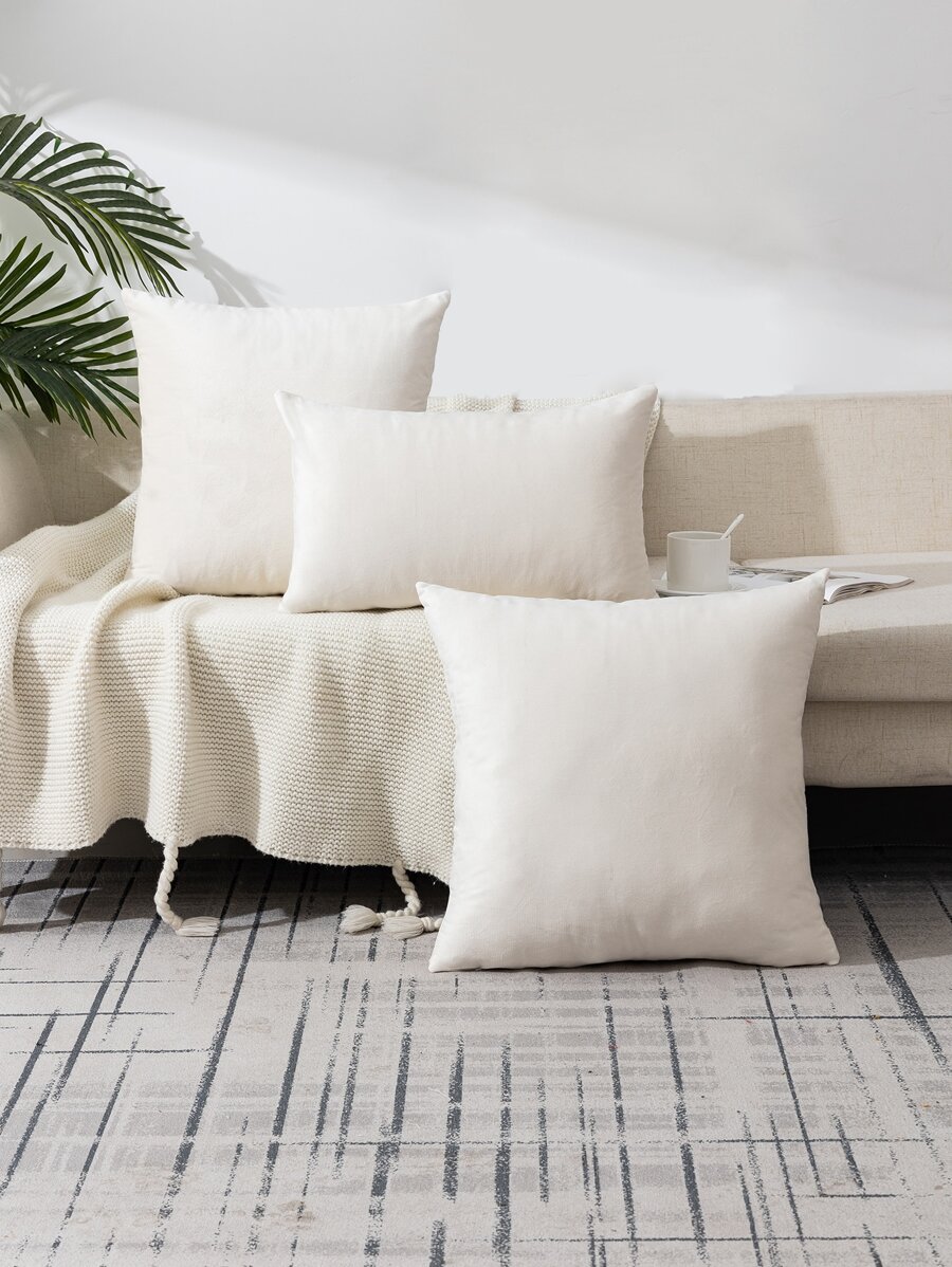 Đồng Bằng Trang Trí Vỏ Gối, Tối Giản Chất Liệu Vải Đệm Cho Phòng Khách, Trang Trí Nhà Cửa - Màu be - Xem 1