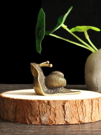 1pc Iron Decoration Object, Snail Design Decoration Craft For Home Best Gifts Birthday Graduation