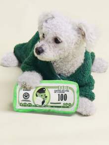 1pc Cartoon Graphic Pet Sound Toy For Cat And Dog For Play - Green - View 1