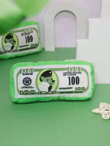 1pc Cartoon Graphic Pet Sound Toy For Cat And Dog For Play - Green - View 3