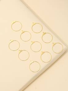 30 piezas/set de accesorios de joyería DIY de diseño de círculo de moda para mujeres para hacer joyas - Amarillo Oro - Ver 1