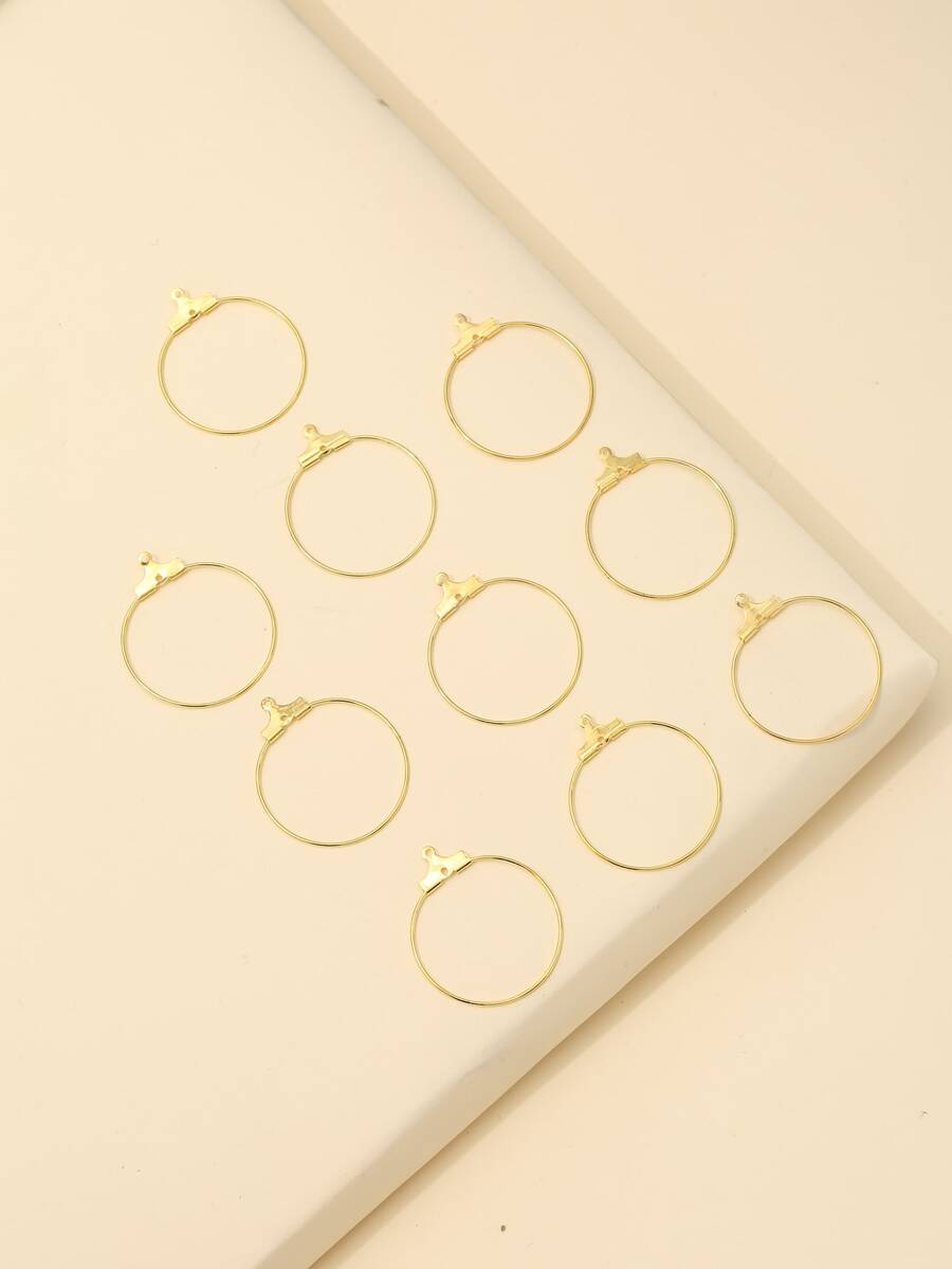 30 piezas/set de accesorios de joyería DIY de diseño de círculo de moda para mujeres para hacer joyas - Amarillo Oro - Ver 1