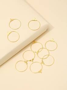 30 piezas/set de accesorios de joyería DIY de diseño de círculo de moda para mujeres para hacer joyas - Amarillo Oro - Ver 2