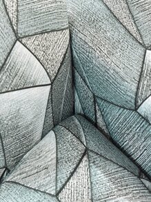 1pc Geometric Pattern Sofa Slipcover & 1pc Cushion Cover Without Filler, Modern Polyester Stretch Sofa Slipcover Set For Home - Multicolor - View 2