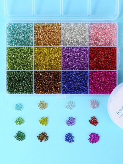 12 fack 3 mm regnbågsfröpärlor gör smyckesmaterial för smycken för kvinnors armband och halsband