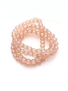 1 hebra Accesorio de joya DIY 8mm cuenta - Champán - Ver 1