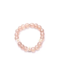 1 hebra Accesorio de joya DIY 8mm cuenta - Champán - Ver 3