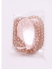 1 hebra Accesorio de joya DIY 8mm cuenta - Champán - Ver 4