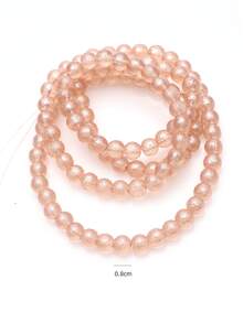 1 hebra Accesorio de joya DIY 8mm cuenta - Champán - Ver 5