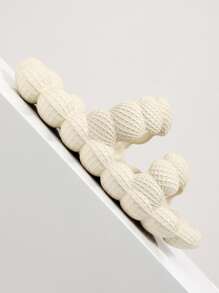 Women Double Strap Bubble Slides, Cool Beige EVA Slides - Apricot - View 3