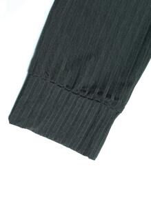 Manfinity Homme Hombres Camisa polo unicolor tejida de canalé - Gris Oscuro - Ver 5