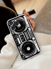 光盘播放器图案防摔手机壳，兼容 15/15 Plus/15 Pro/15 Pro Max国际版，非国内版 - 彩色 - 查看 3