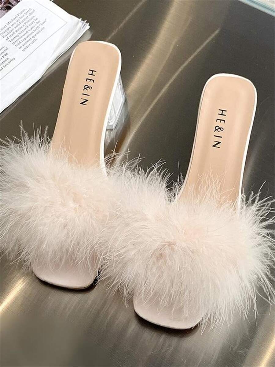 Xăng đan Cao gót Nữ - Màu be - Xem 1