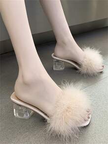 Xăng đan Cao gót Nữ - Màu be - Xem 2