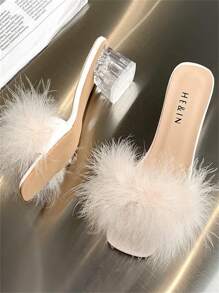 Xăng đan Cao gót Nữ - Màu be - Xem 3