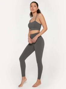 GLOWMODE 23" FeatherFit™ Everything's Peachy Leggings Gym