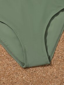 Tween Girl Tropical Print Bikini Set Summer Beach - Multicolor - View 4