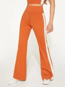 GLOWMODE 31" FeatherFit™ Retro Sport Flared Leggings - Russet Orange - View 7