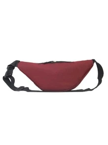 Medium Bum Bag Red Fashionable For Sport - Red - View 2