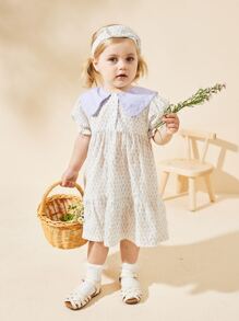 Summer Girls Elegant Dress (Including Hair Accessory), Not Listed On US Site - Multicolor - View 3