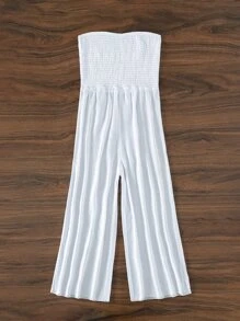 Cover up bandeau unicolor - Blanco - Ver 4