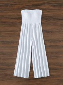 Cover up bandeau unicolor - Blanco - Ver 7