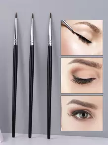 3 chiếc cọ kẻ mắt sợi lông mềm màu đen, cọ kẻ mắt dạng sợi, cọ mi, cọ lụa, cọ trang điểm, bộ cọ, bộ cọ trang điểm, bộ trang điểm hoàn chỉnh, bộ cọ trang điểm, bộ trang điểm hoàn chỉnh, bộ cọ, cọ trang điểm, bộ quà tặng trang điểm, bộ - màu đen - Xem 1