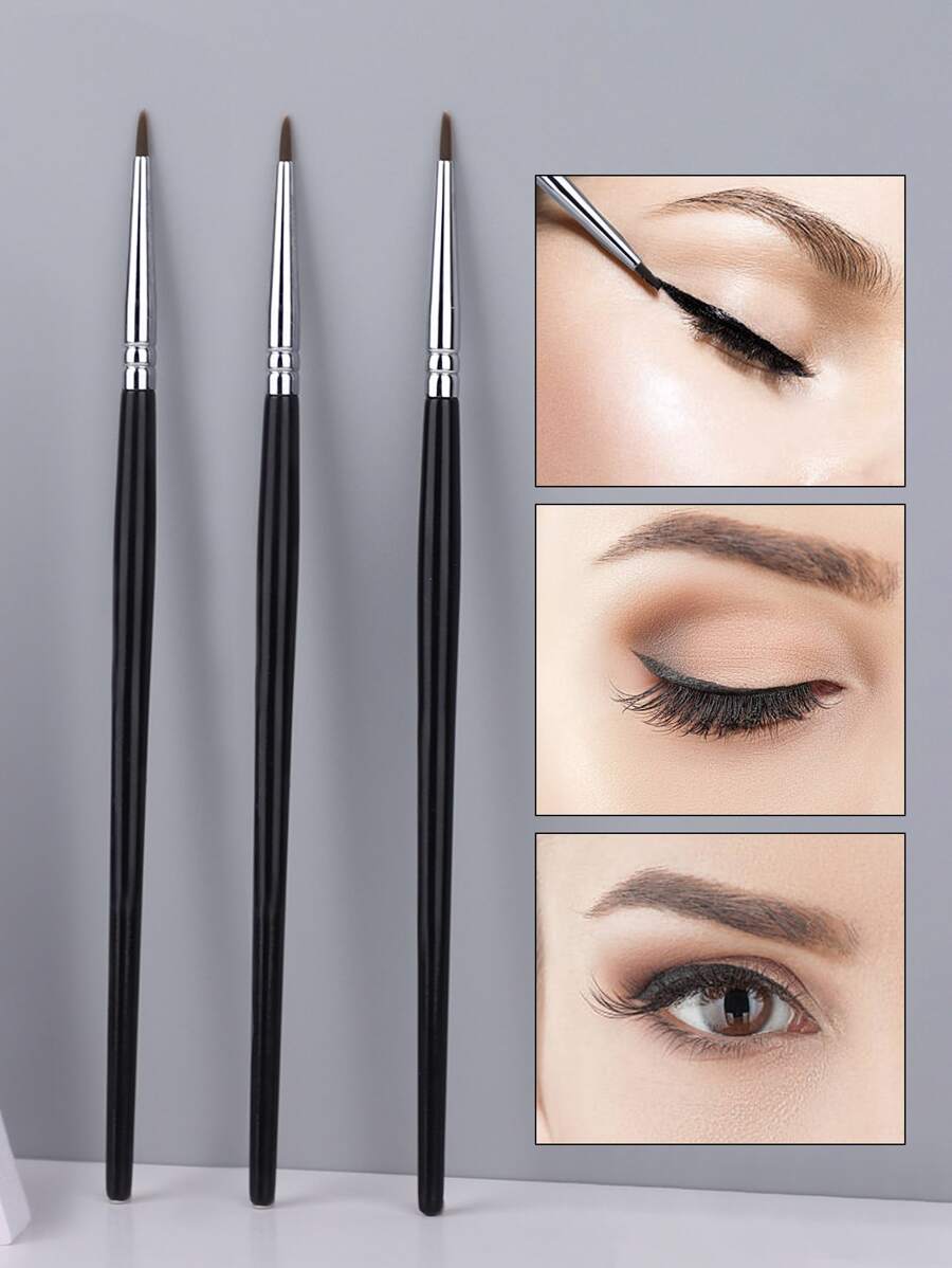 3 chiếc cọ kẻ mắt sợi lông mềm màu đen, cọ kẻ mắt dạng sợi, cọ mi, cọ lụa, cọ trang điểm, bộ cọ, bộ cọ trang điểm, bộ trang điểm hoàn chỉnh, bộ cọ trang điểm, bộ trang điểm hoàn chỉnh, bộ cọ, cọ trang điểm, bộ quà tặng trang điểm, bộ - màu đen - Xem 1