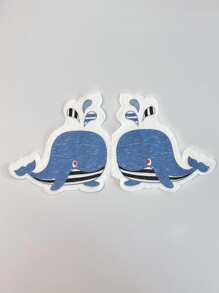 20入組/套紙一次性鯨魚設計紙餐巾適用於派對