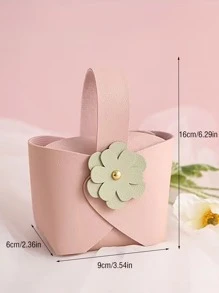 1入組粉色禮品盒派對用花卉裝飾禮品包裝盒 - 粉色 - 查看 2