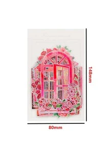 10 miếng dán cửa sổ & hoa văn các loại, miếng dán thủ công DIY đa năng sáng tạo tại nhà - Nhiều màu - Xem 2