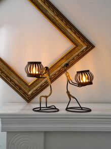 Zt-0215 Iron Art Candlestick (girl-h), Christmas Decoration