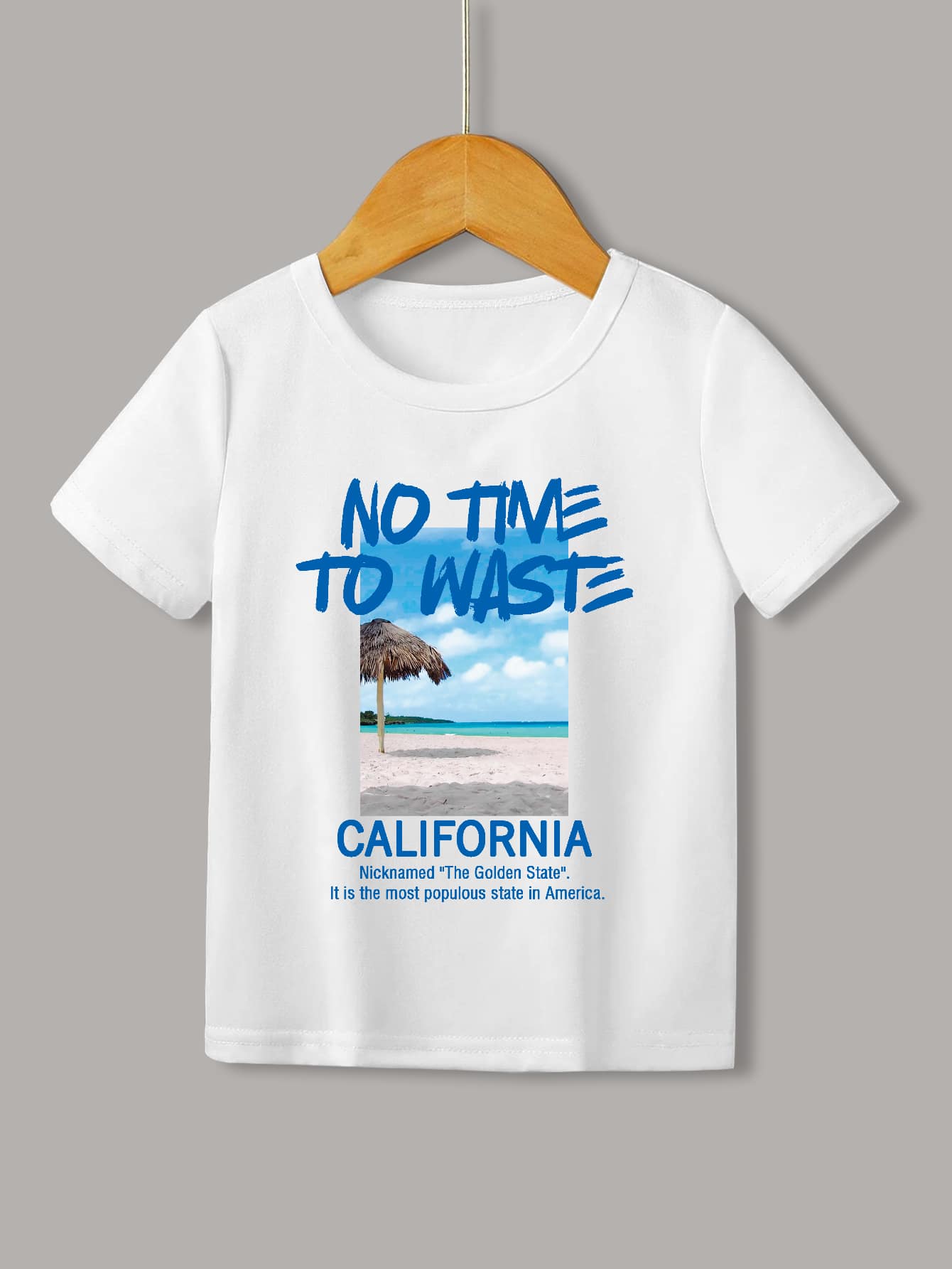 Toddler Boys Slogan & Photo Print Tee - White - View 1