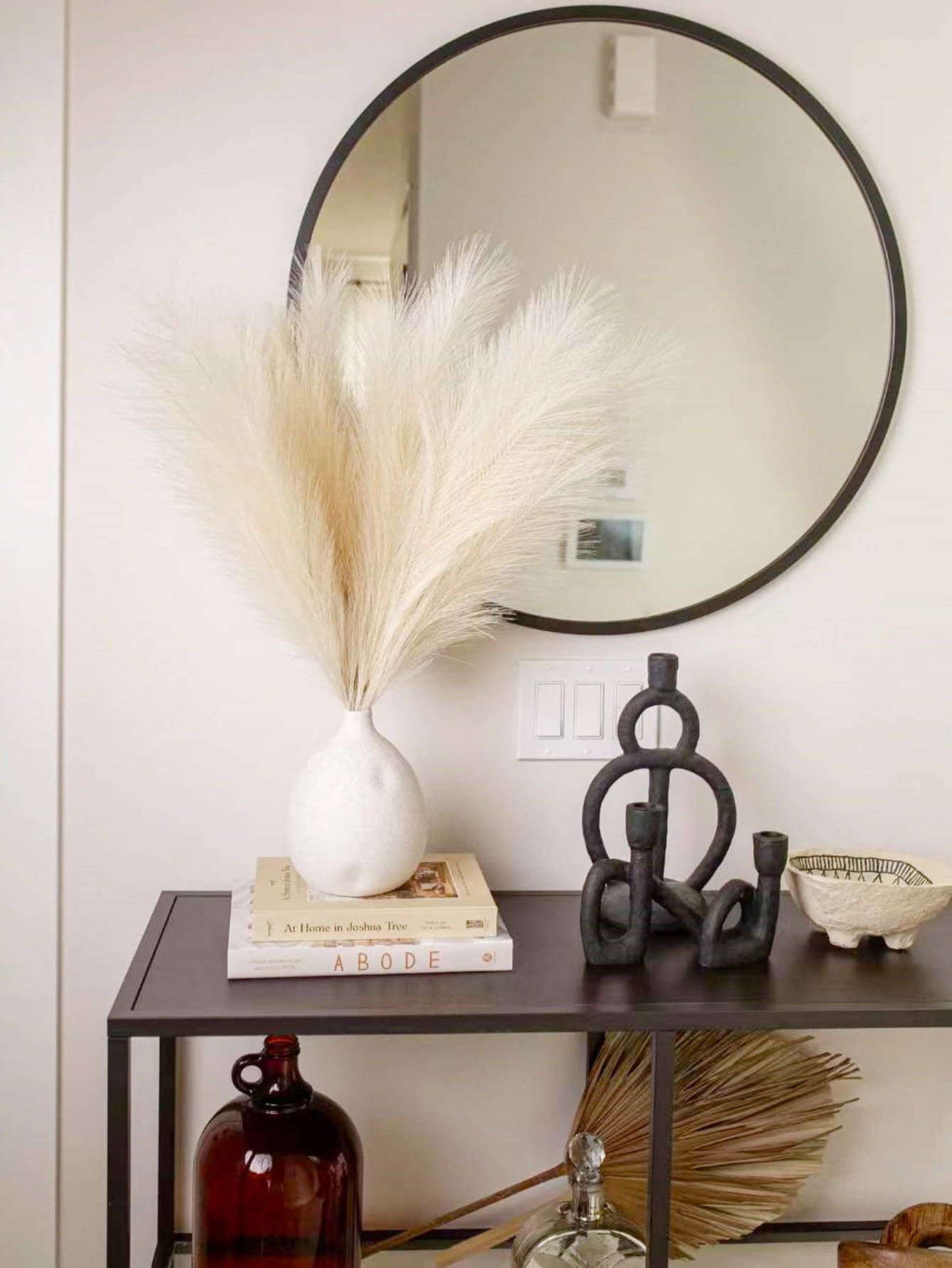 1pc 9 nhánh cỏ Pampas giả 27,6'' màu be sậy nhân tạo hoa giả mềm mại trang trí phong cách Boho cho trang trí tiệc cưới, trang trí phòng khách phòng ngủ tại nhà, sắp xếp bình hoa, đạo cụ chụp ảnh tự làm, cây giả, trang trí mùa thu, phòng, bàn làm việc, trang trí sân vườn, đồ trang trí phòng, ngày lễ tình nhân, quà tặng - Màu be - Xem 1