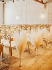 1pc 9 nhánh cỏ Pampas giả 27,6'' màu be sậy nhân tạo hoa giả mềm mại trang trí phong cách Boho cho trang trí tiệc cưới, trang trí phòng khách phòng ngủ tại nhà, sắp xếp bình hoa, đạo cụ chụp ảnh tự làm, cây giả, trang trí mùa thu, phòng, bàn làm việc, trang trí sân vườn, đồ trang trí phòng, ngày lễ tình nhân, quà tặng - Màu be - Xem 4