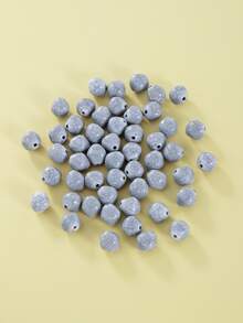 50pcs/set Bead DIY Jewelry Accessory - Light Grey - View 1