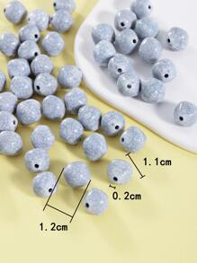 50pcs/set Bead DIY Jewelry Accessory - Light Grey - View 4