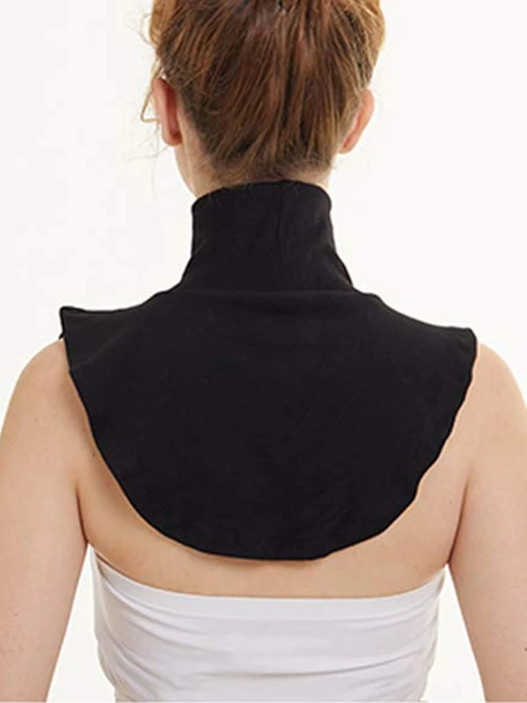 1pc Women Solid Sun Protection Casual Dickey Collar For Summer Accessories Women - Black - View 1