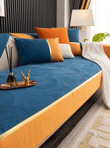 1個覆盆子絨沙發墊,全天候防滑 - 藍色 - 查看 1