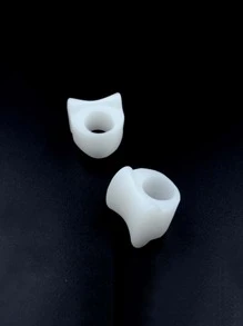 2入組極簡白色矽膠中性配件適用於鞋 - 白色 - 查看 6