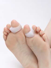 2入組極簡白色矽膠中性配件適用於鞋 - 白色 - 查看 7