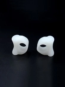 2入組極簡白色矽膠中性配件適用於鞋 - 白色 - 查看 8