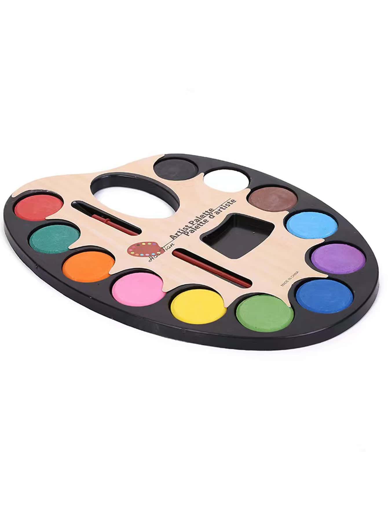 1set Mixed Color Water Color Palette, Professional Portable Adult Student Watercolor Paint Kit - Multicolor - View 1