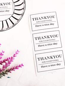 30pcs Slogan Graphic Gift Sticker - Multicolor - View 3