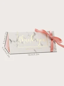 3pcs Metallic Letter Graphic Gift Box - Multicolor - View 2