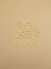 20入組/套幾何DIY珠寶配飾 - 金黃色 - 查看 2