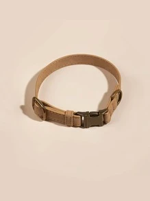 1pc Solid Color Pet Collar For Dog For Outdoor