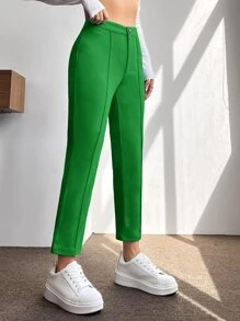 SHEIN PETITE Pantaloni con cucitura dettaglio cropped