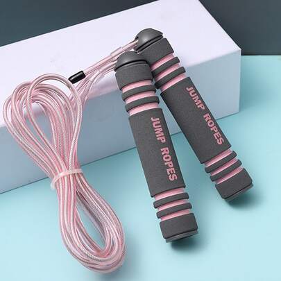 1 件健身运动钢丝跳绳健身房配件、运动、健身房、家庭锻炼、跳绳、跳绳、跳绳